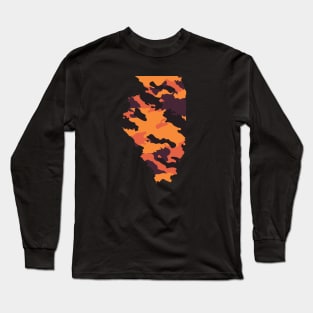 Illinois Camouflage Long Sleeve T-Shirt